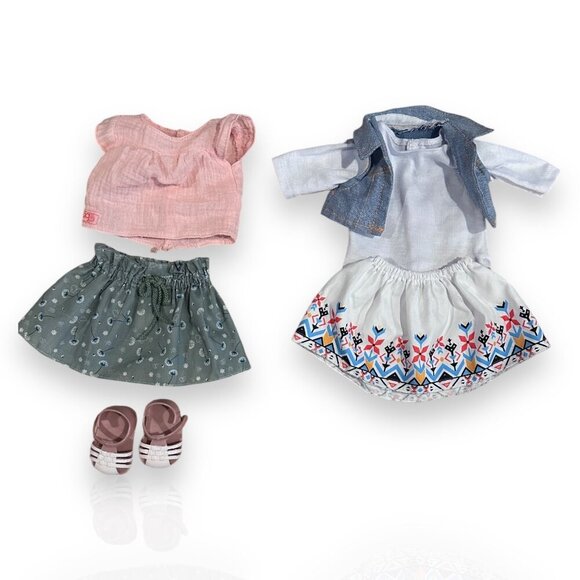 Phoebe Hair Grow Doll and Clothes Set 2 Tops 2 Skirts Sneakers Sandals Bracelet - Picture 5 of 16